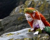 Merlyn the Mermaid- ooak handmade art doll