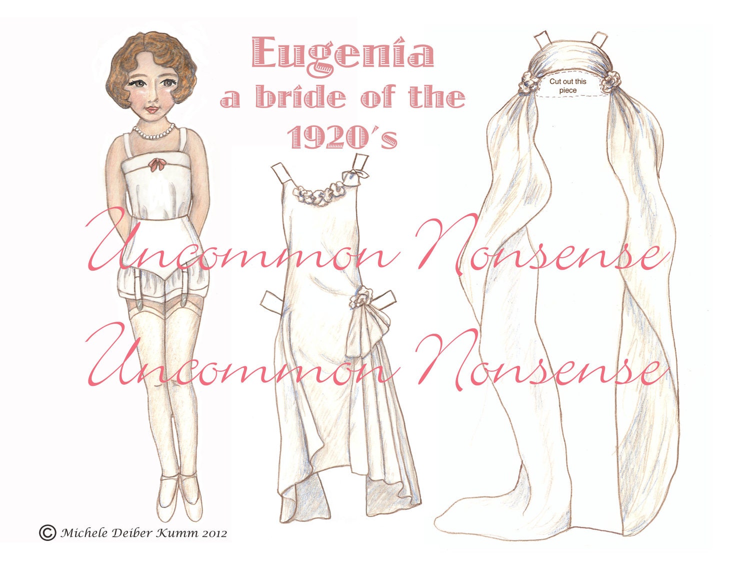 Eugenia, A Bride of the 1920's Paper Doll