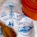 Tea Towel Dish Cloth Seattle Center Space Needle Blue Floursack Towel
