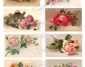 Catherine Klein Roses Large digital download  collage ATC ACEO gift tags ECS buy 3 get one free