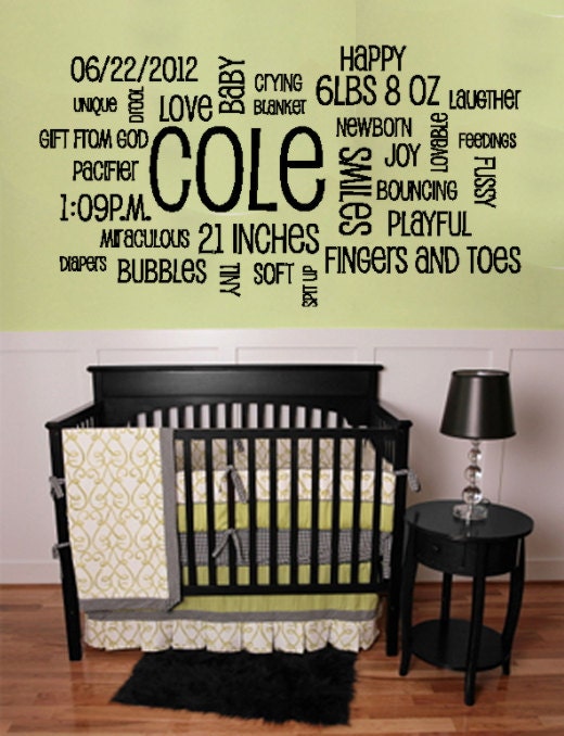 Custom Baby Subway Art