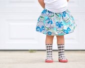 Paisley Skull Skirt - Toddler 2T