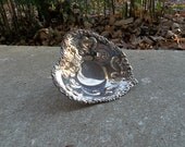 Vintage Tray Silver Plate Sheridan French Country Farmhouse Silver Heart Tray Pottery Barn Style Wedding Decor Table Settings Vanity Tray