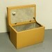 Vintage storage hassock - foot stool - ottoman - container - toy box - toy chest - butterscotch - Cardwood