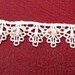 3 YDS White Lace with Iridescent Sequins and Beads