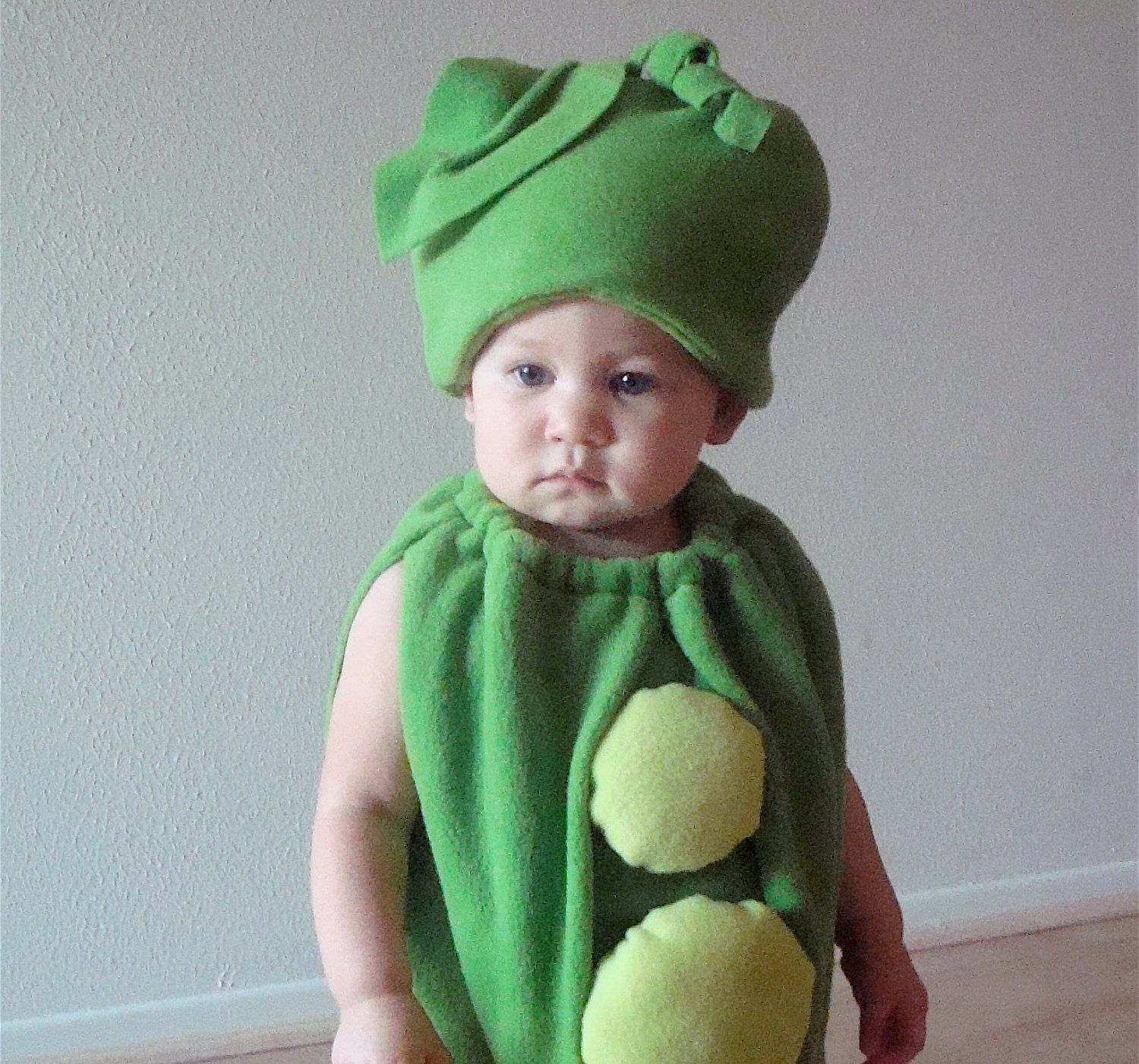 Kids Costume Childrens Costume Halloween Costume Pea Costume  Pea Pod