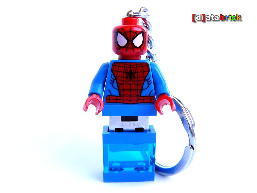 8GB USB Flash Drive in original Lego Minifigure Superhero Keychain Handmade