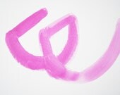graphic watercolor in pink