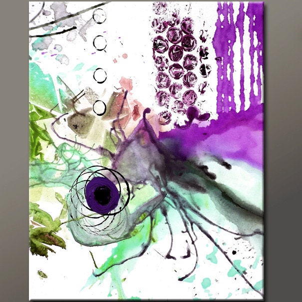 Abstract Art Print Matted Contemporary Modern Fine Art Prints by Destiny Womack  - dWo - Whirlwind
