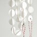 Translucent White Bauble Stitched Paper Garland Christmas