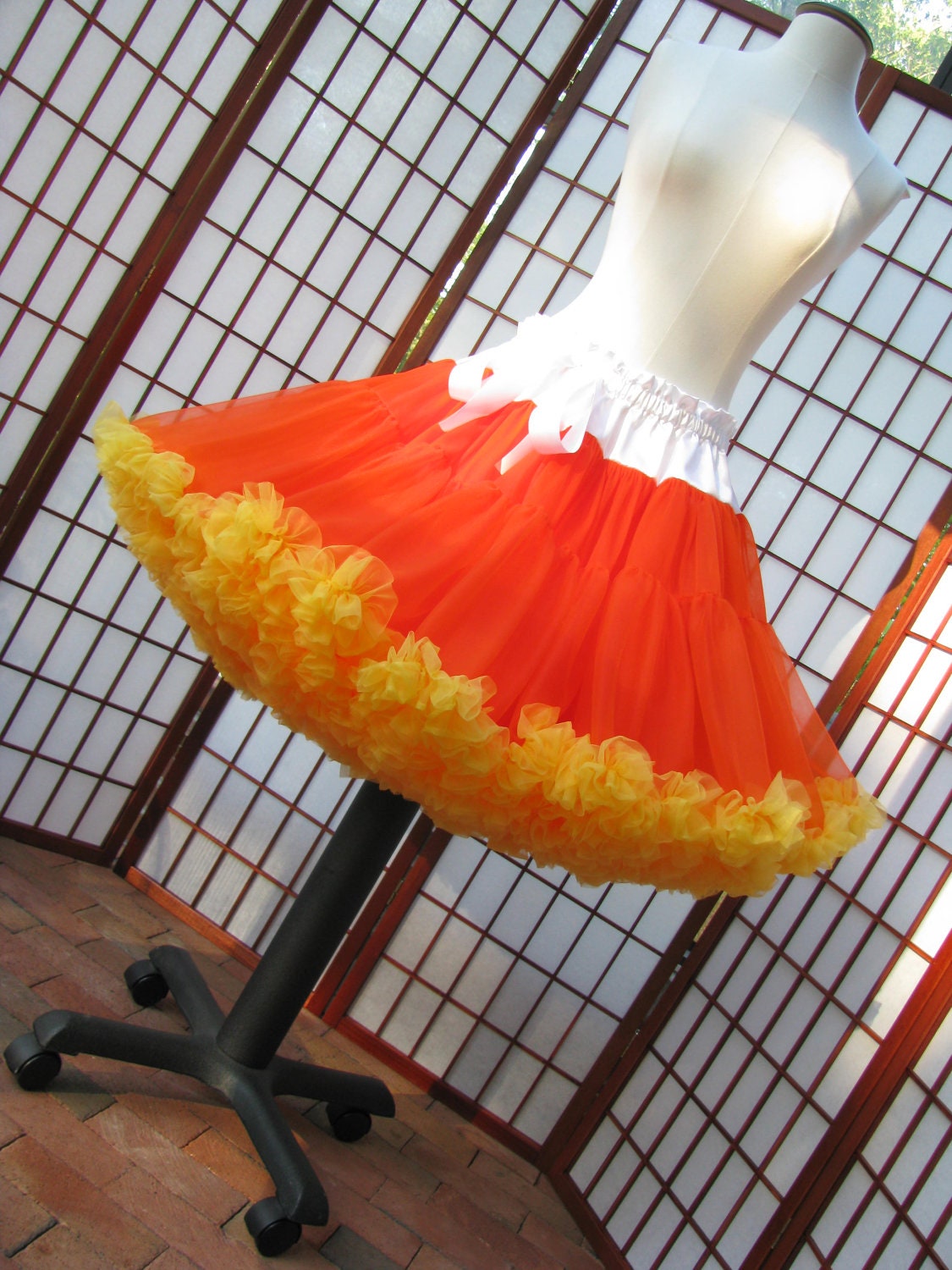 Pettiskirt Candy Corn Colors Size X-Small Custom