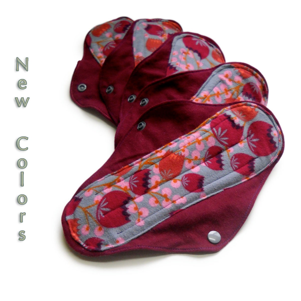 Muffies Overnight Cloth Menstrual Pads: Set of Five
