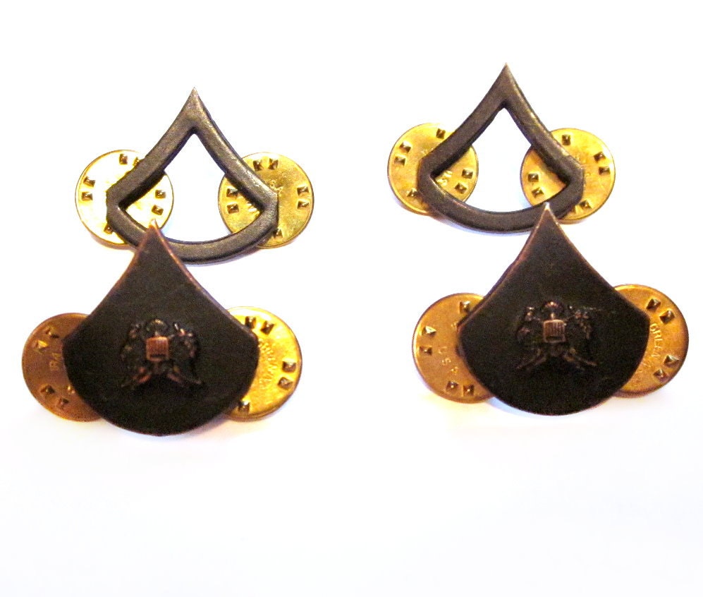 Vintage Military Uniform Pins / Badges