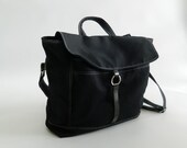 SALE - 10% OFF - Tanya in Black // Backpack / Satchel / Rucksack / Messenger / Laptop / Tote / Women/ For Her / For Him