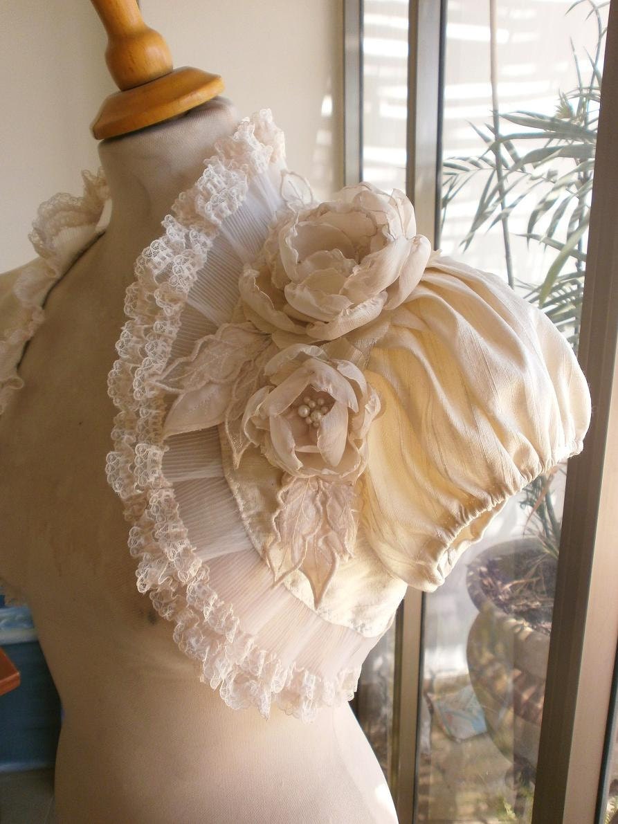 LUNA champagne dupioni silk bolero jacket wedding shrug wrap bridal shrug champagne bolero jacket victorian bolero jacket