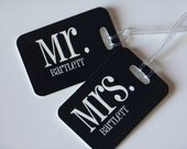 Personalized Monogrammed Luggage Tags (SET OF TWO)