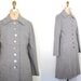 60s grey coat / 1960s gray wool coat / 60s grey wool coat / fitted wool coat / Implexus coat