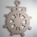 Large Vintage Ship Wheel and Anchor