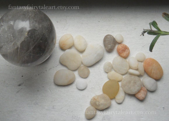 Quartz Crystals - Cape May Diamonds - White & Rose Beach Stone - Spiritual Gemstones