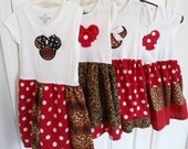 FEATURED - Boutique MINNIE Mouse Safari Vacation Tee Dress ... CUSTOM ... Sizes Nb 3m 6m 12m 24m 2t 3t 4t 5t 6 6x... Shortsleeve