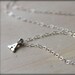 Reserved for Jenny. Trade. Free Shipping. Initial Letter Necklace. Sterling Silver Petite