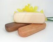 Eco Wood Baby Rattles, Set of 3  (maple, walnut, cherry), natural wooden teethers, Oregon, wooden waldorf toy, baby gift under 50, baby toy