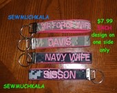 ABU ACU NWU Marpat Wristlet Keyfob Design on One side only