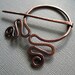 Wandering Circle Copper Celtic Penannular Brooch Fibula Pin - Scarf Pin - Shawl Pin - Closure