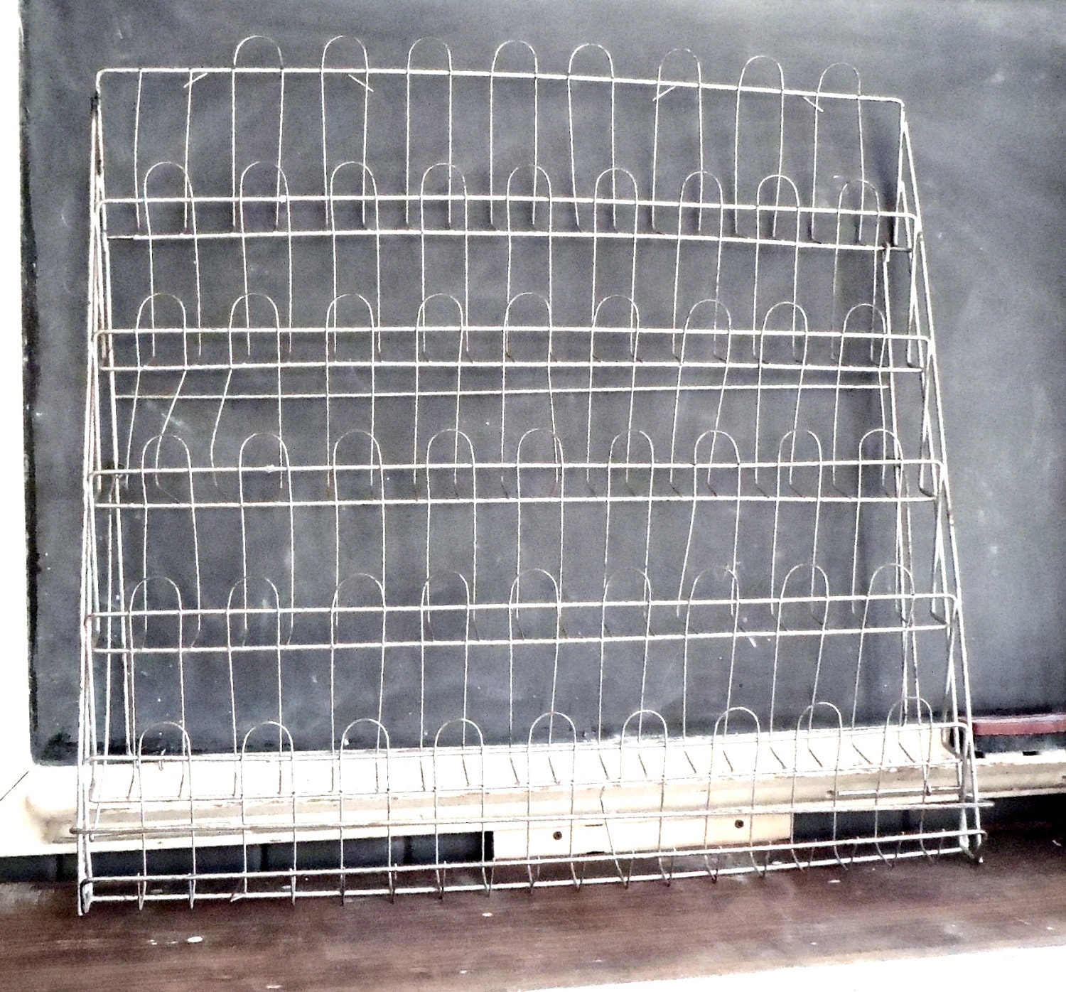 Vintage Retail Store Garden Seed Wire Folding Display Rack