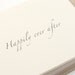 Leather Wedding Guest Book - White & Natural - A5 Large size - neutral simple luxury