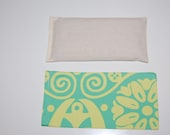 Organic Flaxseed and Lavender Eye Pillow with washable cover