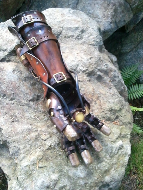 RESERVED - Steampunk Equalist Glove arm armor
