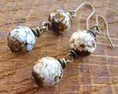 SALE - E370 Night Shade Agate Earrings