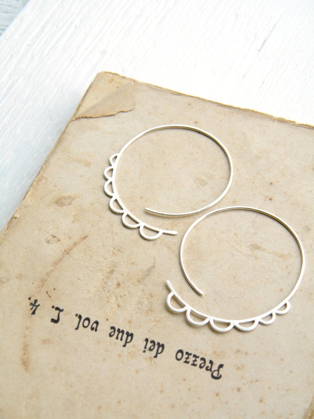 The Extrovert - funky sterling silver open hoops with bubbles