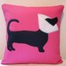 Pink Cone dog pillow, doxie, weiner dog, daschund, hot dog, Valentine's Day Gift