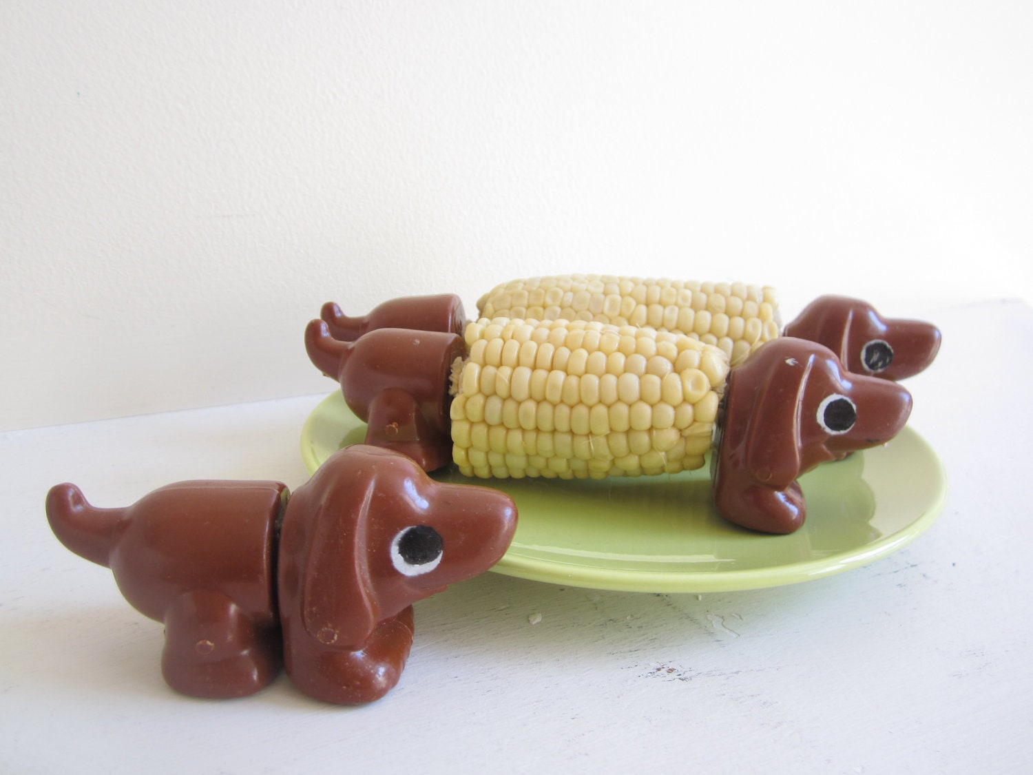 novelty tumblers Corn Vintage 6 The Wiener On by Holders Dog Cob vintagewares