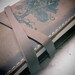 Leather journal or sketchbook featuring  free personalization tree of life