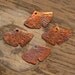 Handmade Copper Ginko Leaf Pair