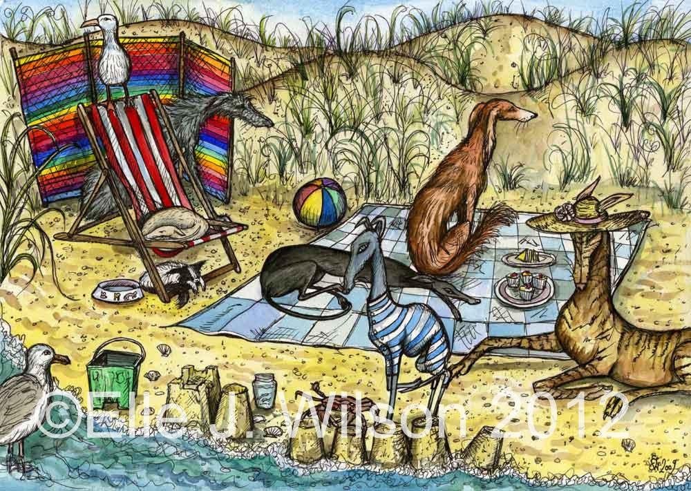The Deckchair - Sighthound Art print