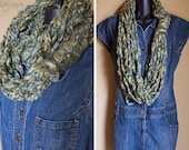 Moss Green Infinity Lotus Lupe Scarf