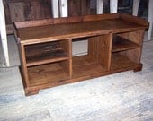 Classic Reclaimed Wood Country Hall  Storage Bench