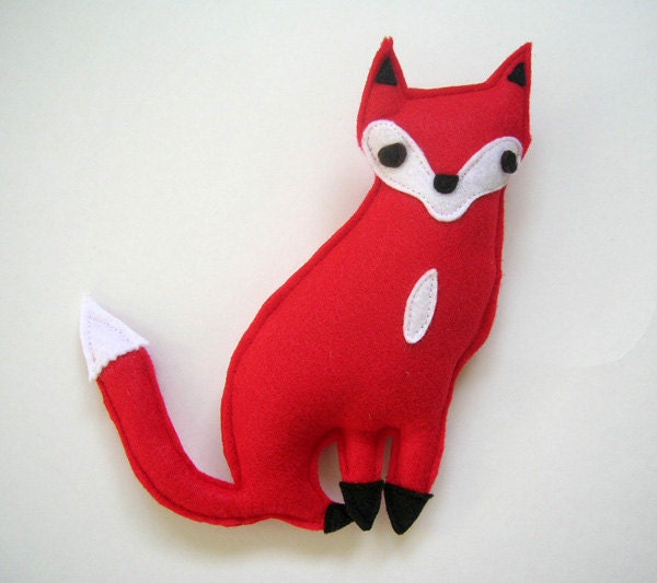 Red Fox Plush in Eco Spun Felt