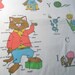 Richard Scary Bed Sheet Flat Childrens Vintage - Rare Find