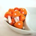 ON SALE - Needle Wool Felted 10 Orange Toadstools Mushrooms -Home Decor - was 26 dollars now 19 dollars