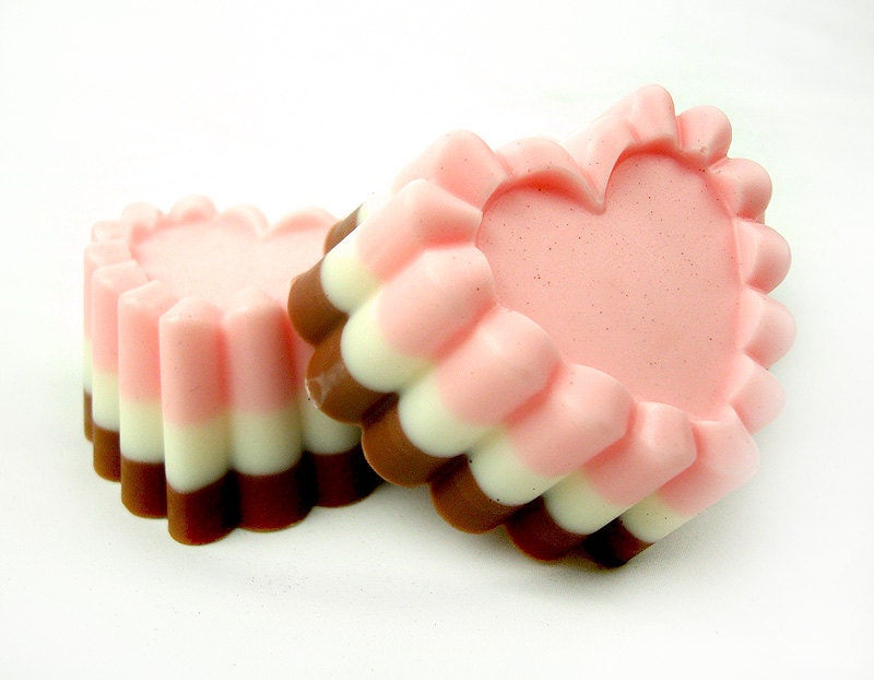Neapolitan Heart - Goat's Milk Soap Bar