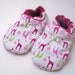 Giraffes crib shoes, booties, slipper, size custom size preemie, newborn, 0,3,6,9,12,18 months
