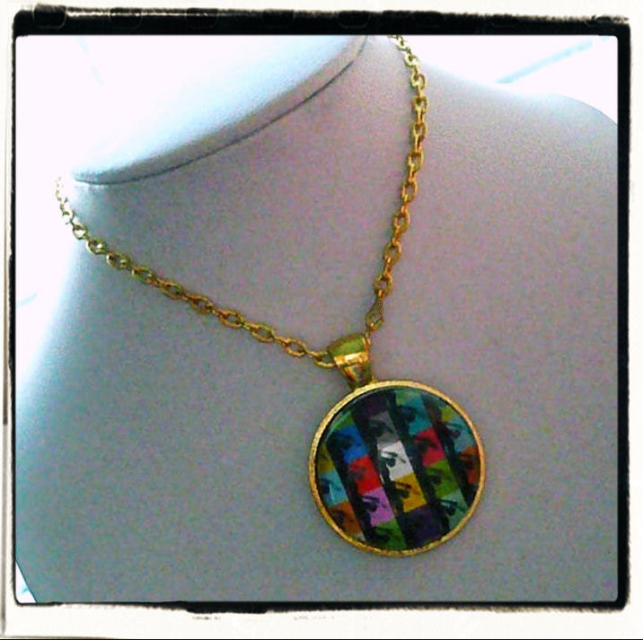 NEW Limited Edition Xenaraesroom Glass Cabochon Necklace
