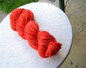 hand dyed lamb's pride bulky - middle red