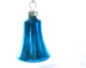Vintage Tall Blue Bell Christmas Ornament