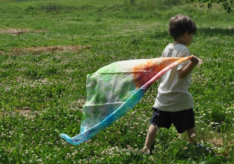 Waldorf Toy - Rainbow Play Silk 35" (Extra Large) - Playsilk